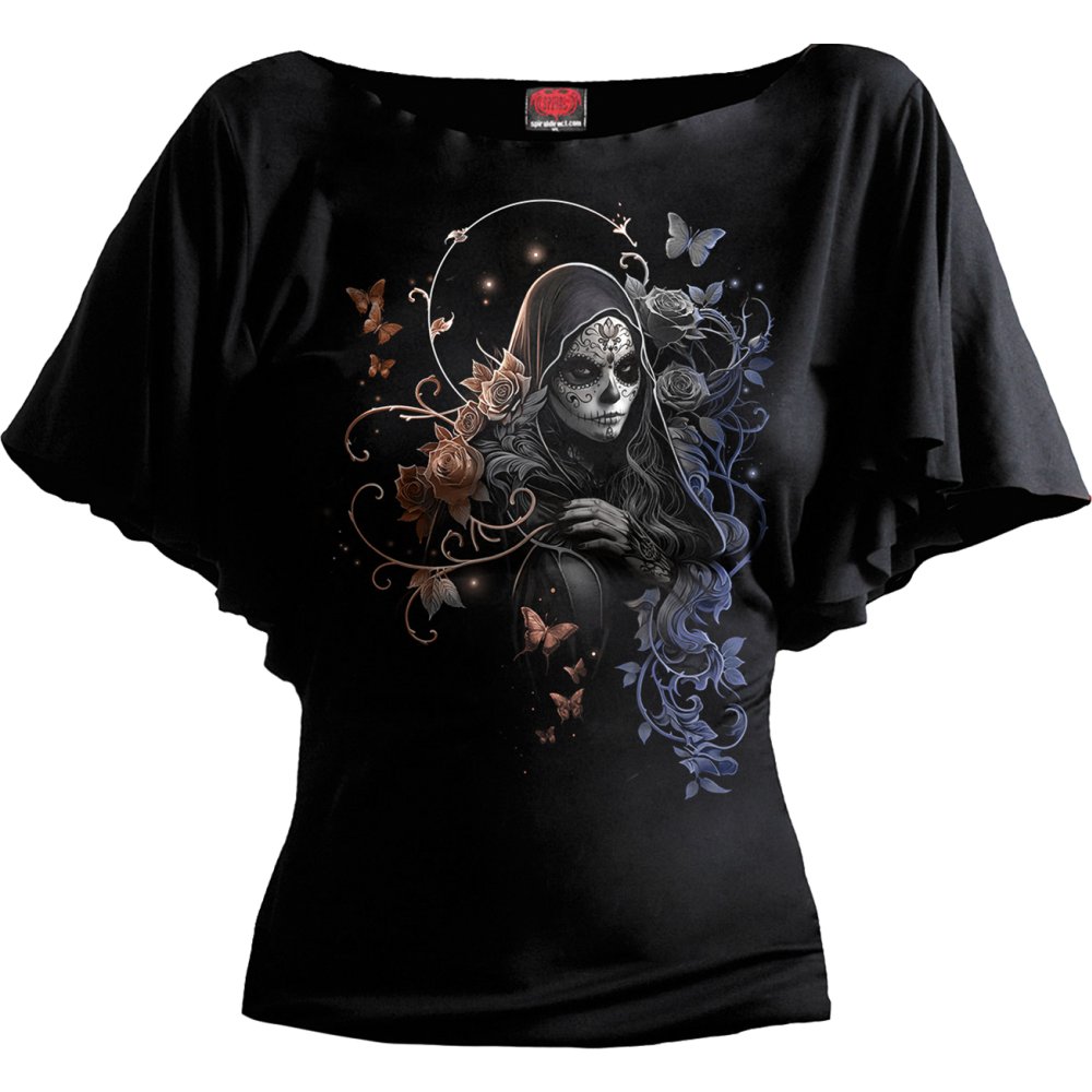 Spiral - Gothic Grace Top - Schwarz